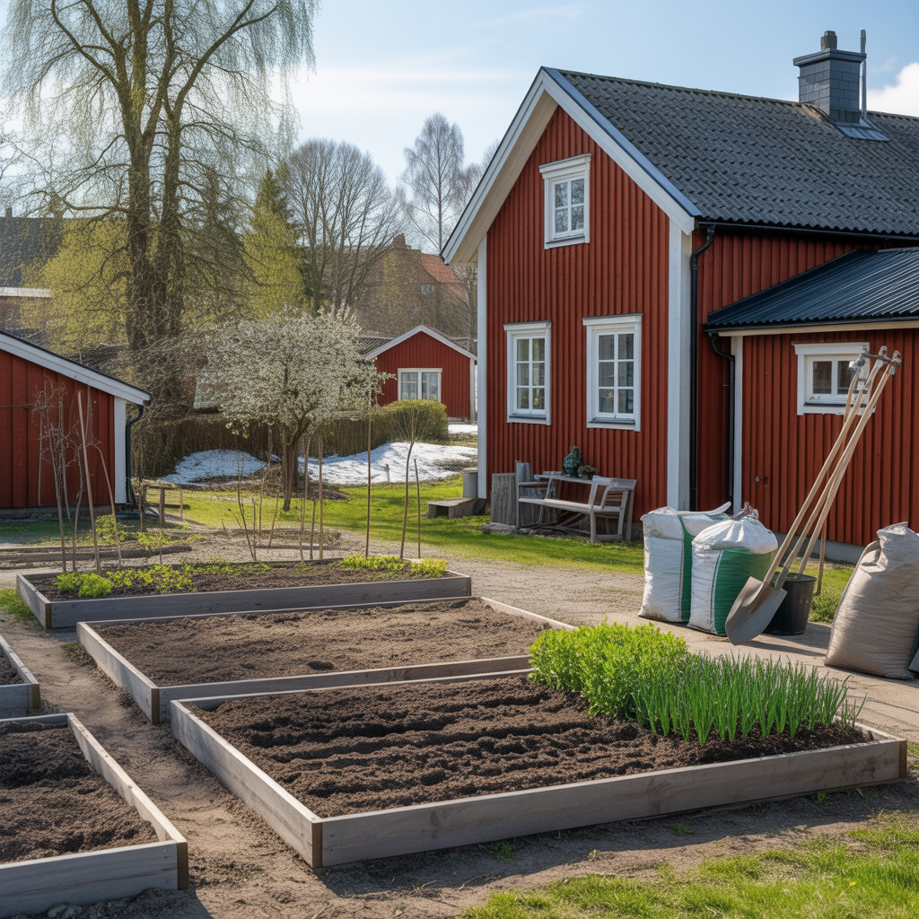 3.Nar ar basta tiden pa aret att anlagga en ny tradgard