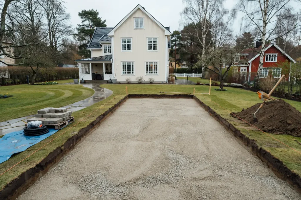 markarbeten f r pool med schakt och poolgrund i djursholm danderyd