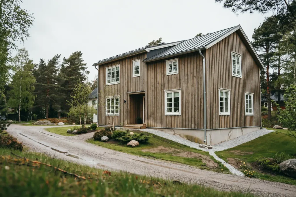 s planerar du r tt marklutning runt huset f r att leda bort regnvatten och skydda grunden